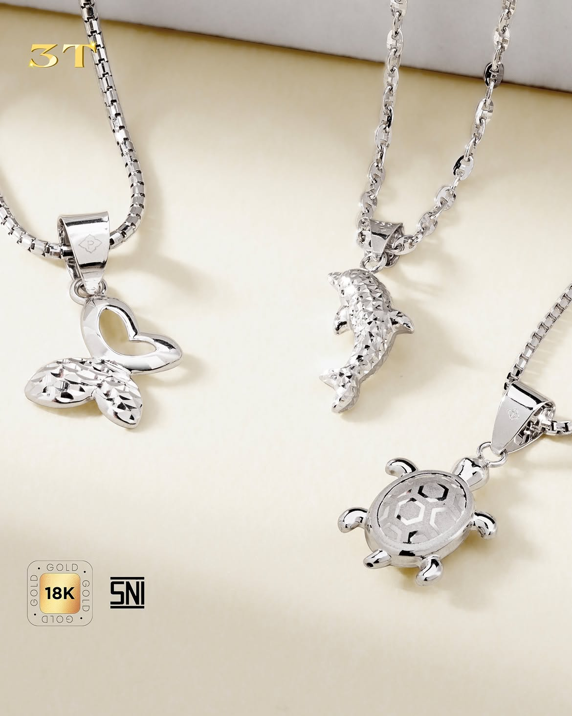 Lucunya Charm untuk Liontin Kalung Emas