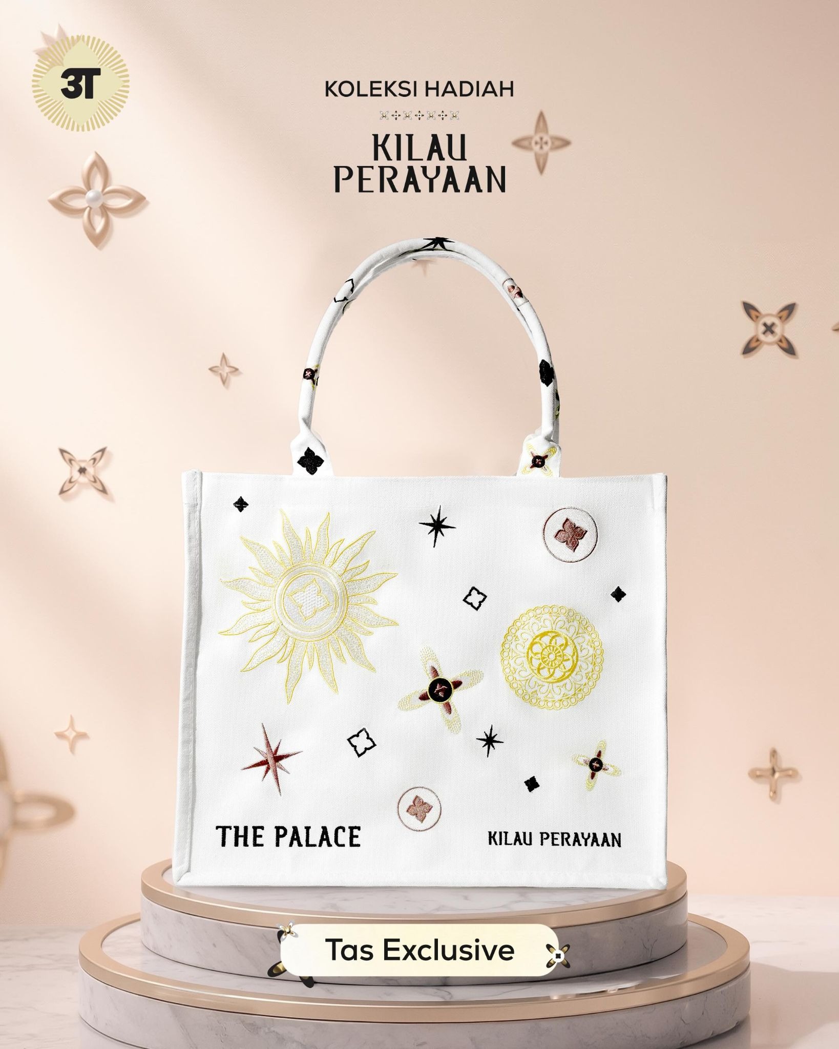 Tas Eksklusif Kilau Perayaan dengan Bag Charm dan Greetings Card