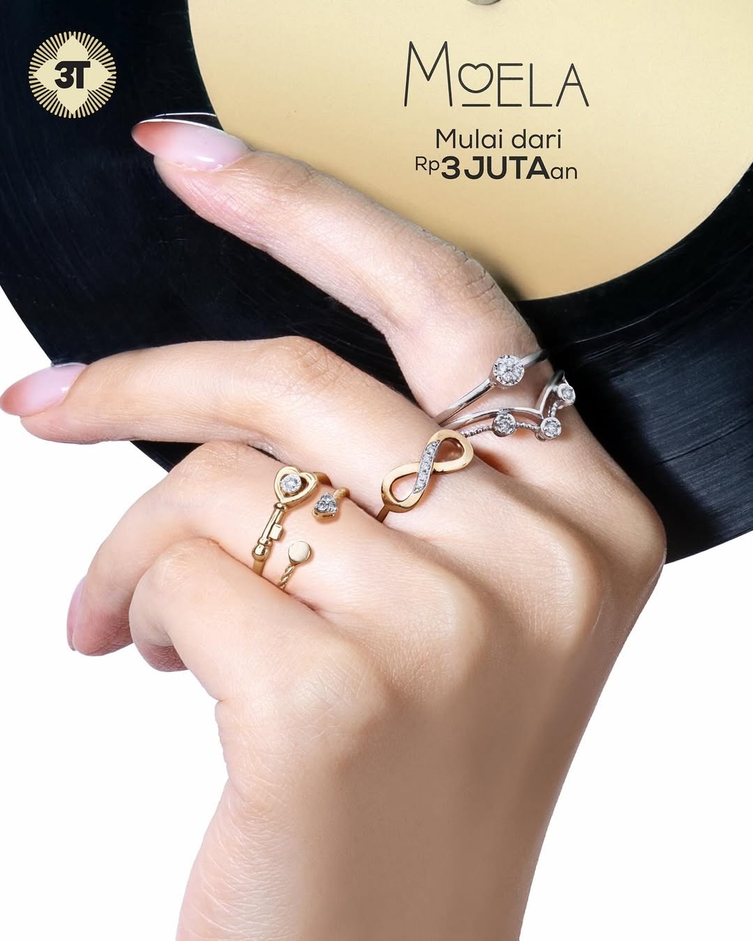 Tampil mewah setiap hari dengan perhiasan emas bertatahkan berlian koleksi MOELA