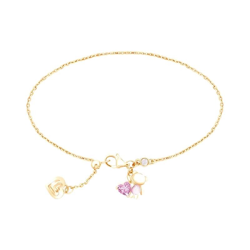 Gelang emas cantik beraksen teddy bear dari ILY Gold pancarkan aura innocent