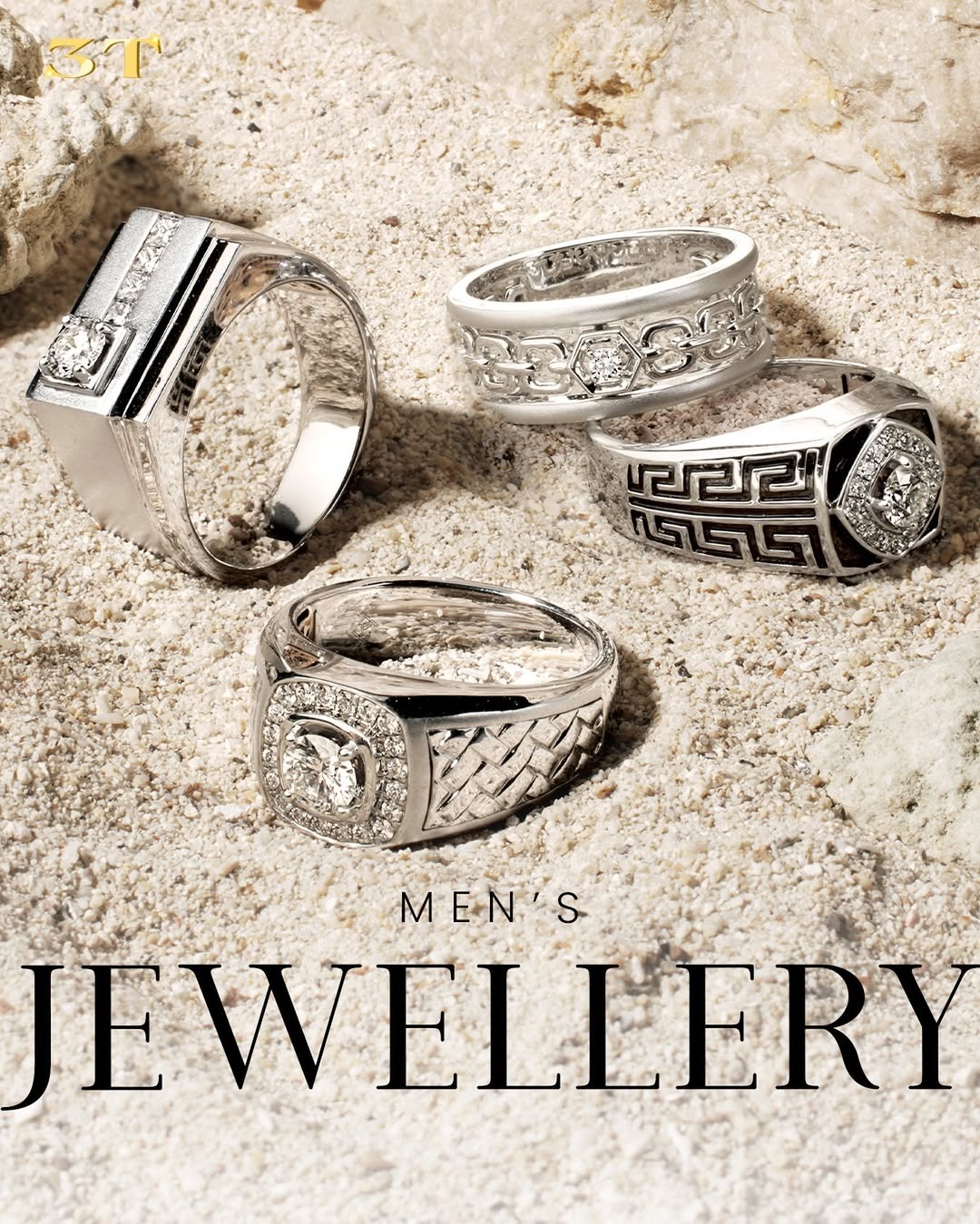 Desain Tegas Cincin Pria dengan Gaya Klasik