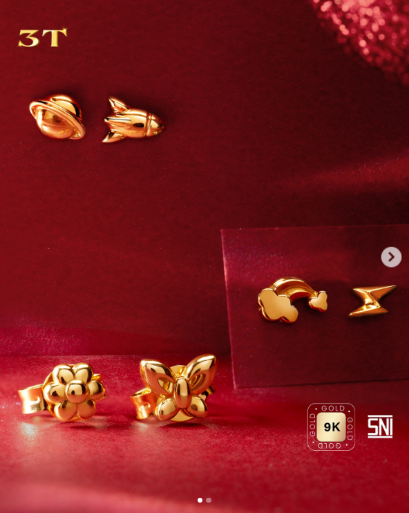 Anting Emas yang Nyaman untuk Anak 1 Tahun