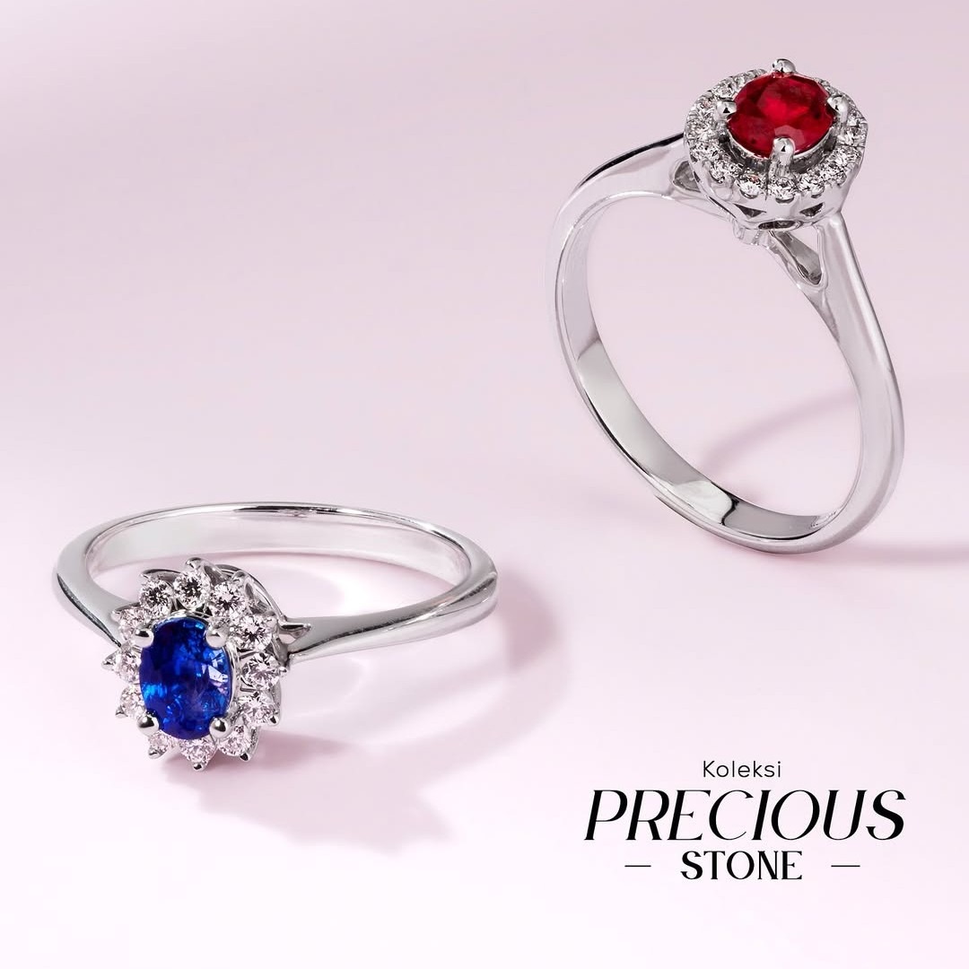 Cincin Emas Penuh Warna Memikat dari Precious Stone Collection