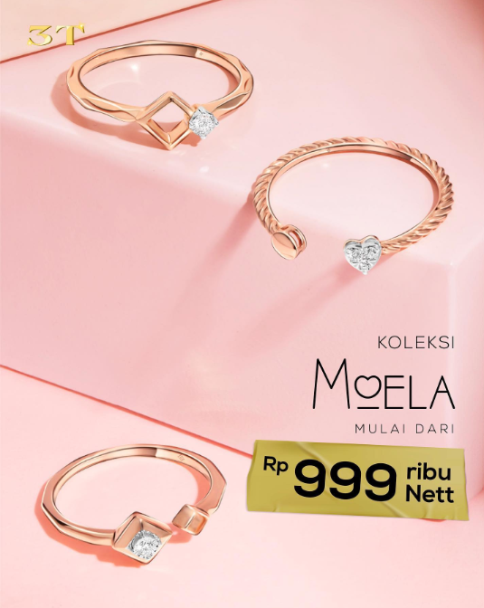 Tampil Stylish dengan Koleksi MOELA Emas 18K