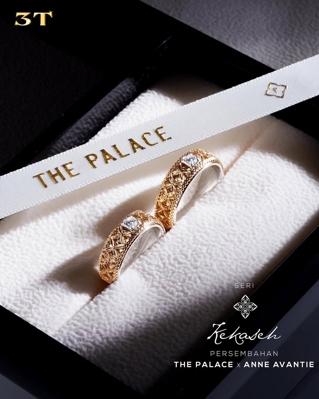 Cincin nikah dari Koleksi Kekaseh dengan detail memukau