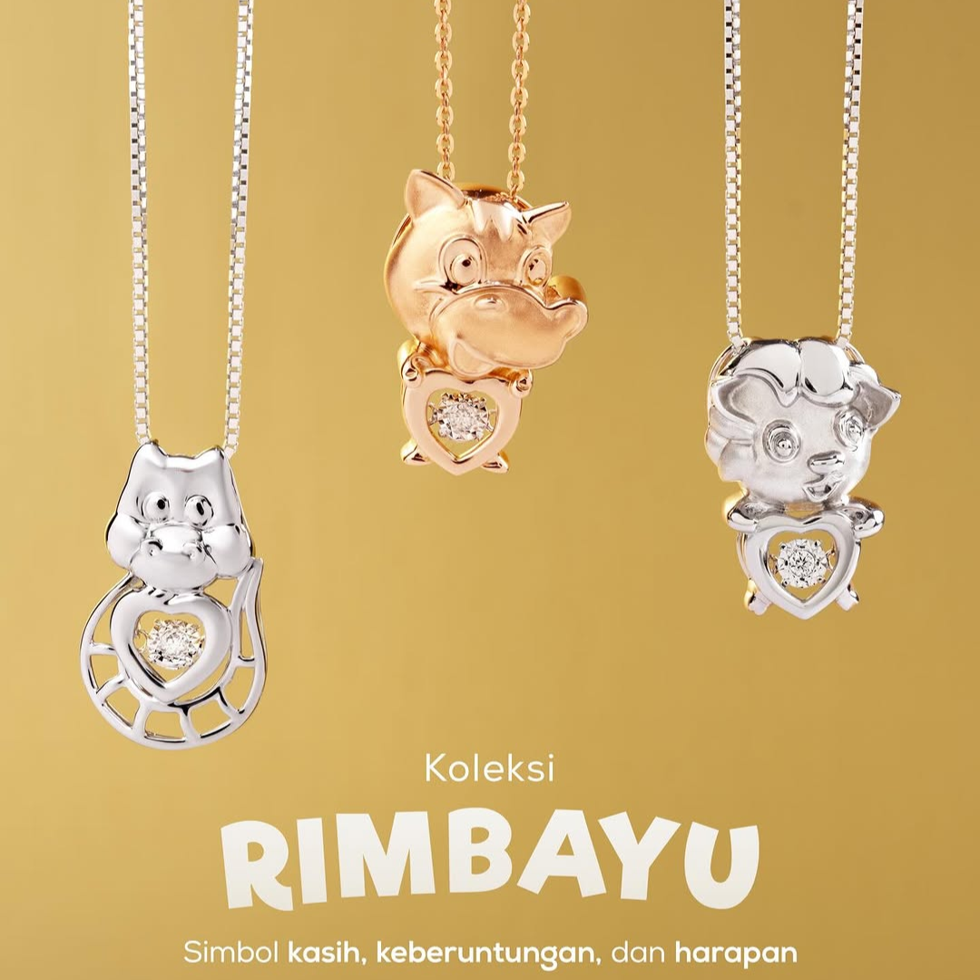 Kalung Liontin Shio Emas Berlian Simbol Keberuntungan Imlek 2026