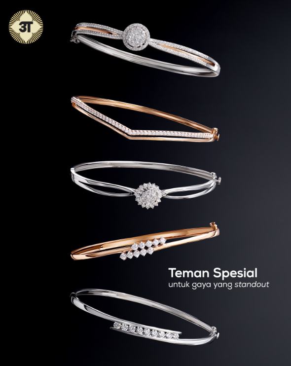 Berbagai Pilihan Bangle Emas The Palace Jeweler untuk Setiap OOTD