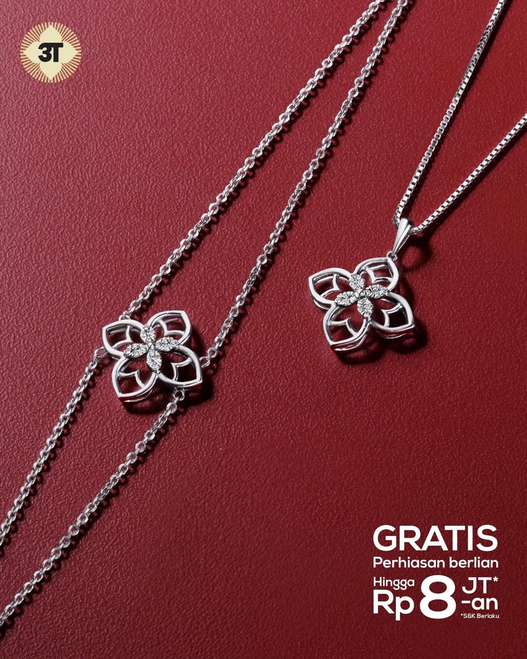 Lengkapi koleksi perhiasan emas putih dengan meraih GWP dari The Palace Jeweler