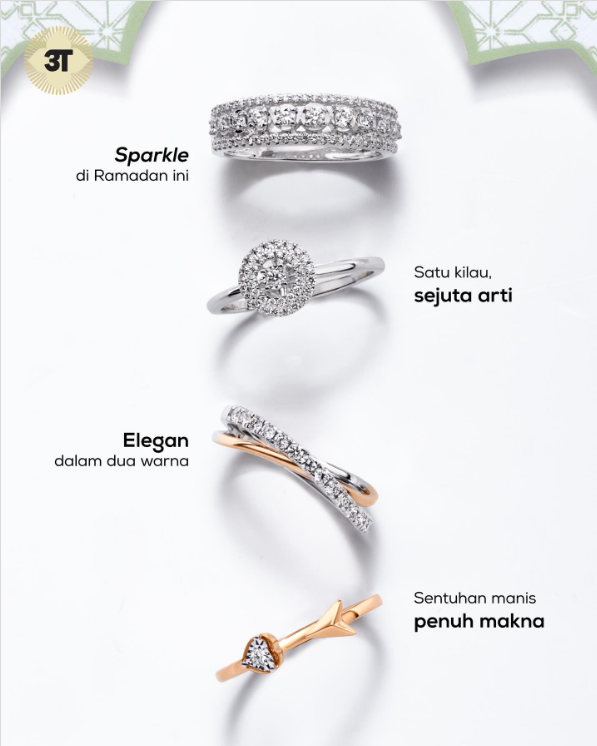 Koleksi cincin berlian H-VS The Palace Jeweler