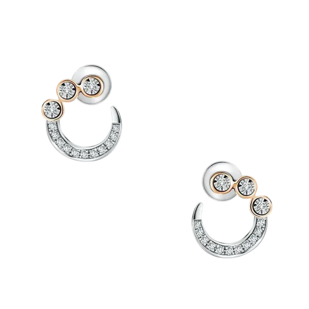 Desain Bubble Manis dari Koleksi Anting Emas Putih Areumi