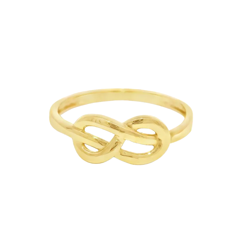 Cincin Emas Eterna dengan simbol infinity