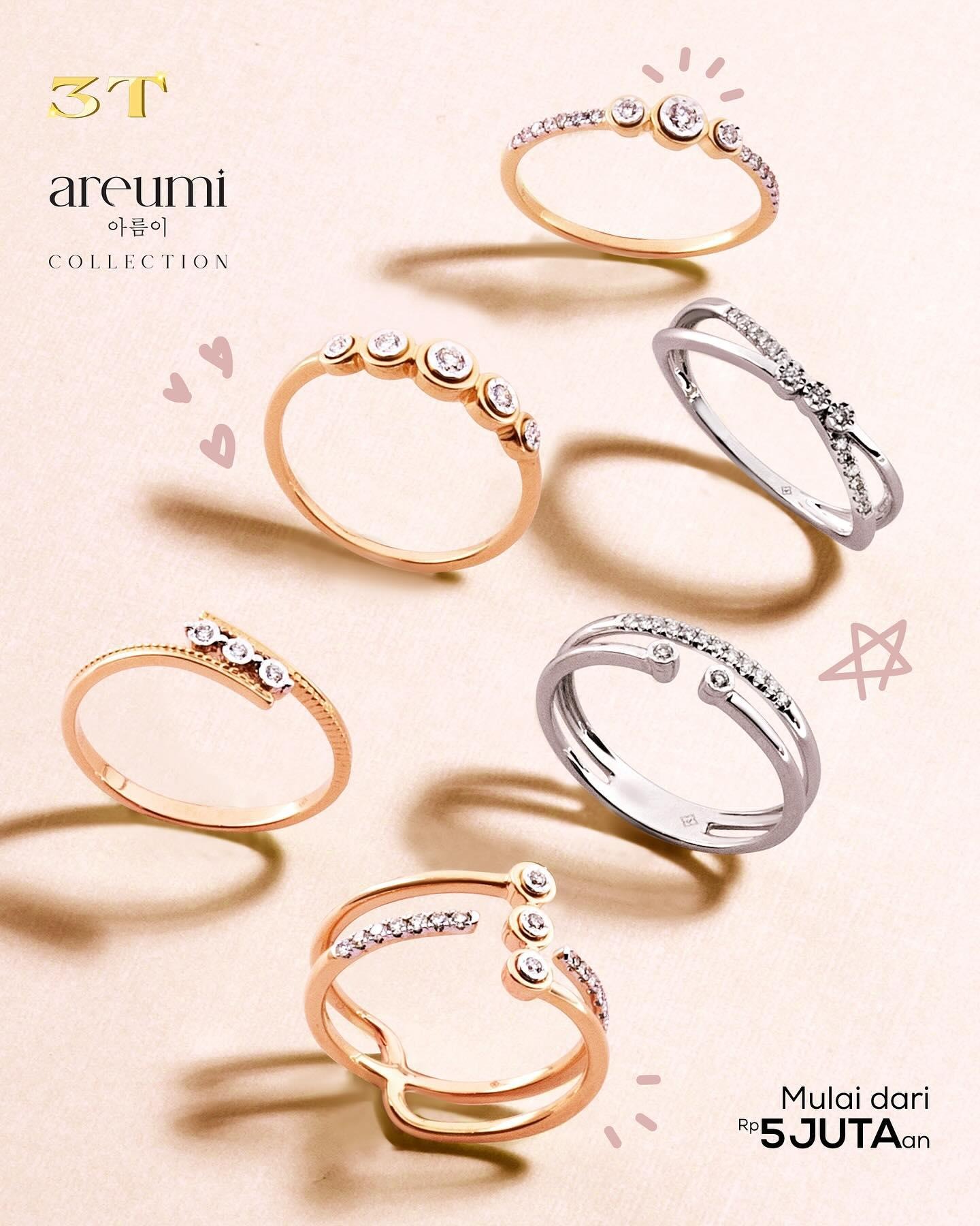 Eksperimen OOTD Semakin Seru dengan Cincin Emas 1 Gram dari Koleksi AREUMI