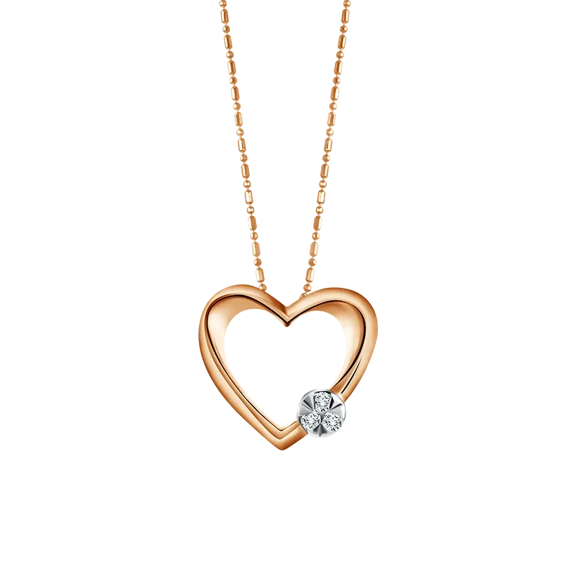 Liontin Rose Gold dengan Berlian Mulai dari Harga Rp1 Jutaan