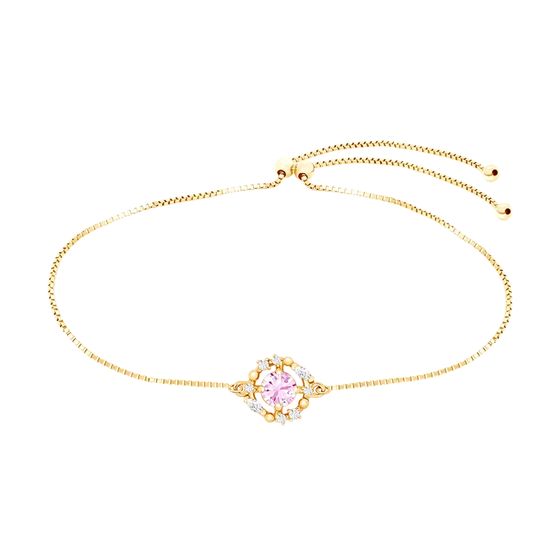 Gelang Pink Theory Scattered Holo Solitaire