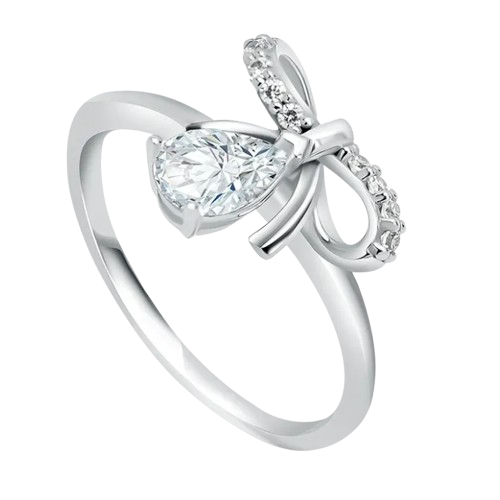 Tampil Menawan dengan Cincin Emas Putih 9K Berhiaskan Zirconia