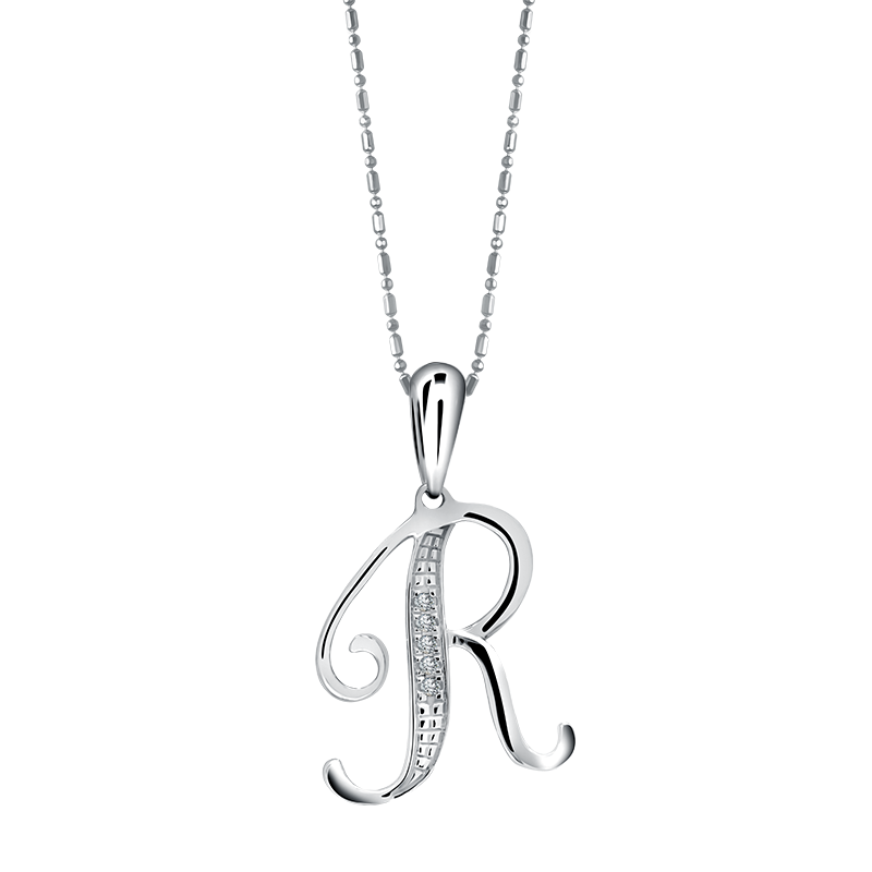 Nuansa Artistik dari Liontin Initial Kursif &ldquo;R&rdquo;