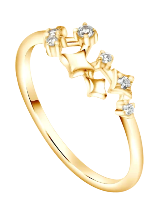 Cincin Night Sky Stars Tampilan Manis Untuk Anak Perempuan
