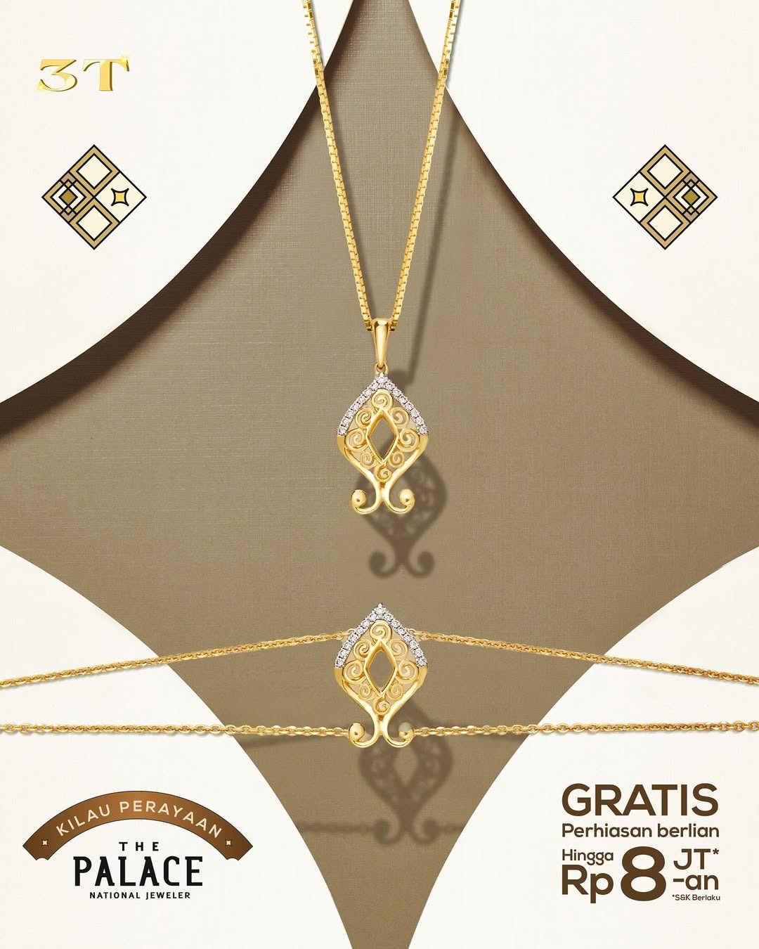 Raih kesempatan dapatkan pendant dan bracelet istimewa dalam Kilau Perayaan
