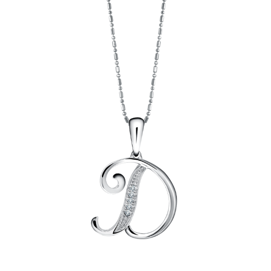 Liontin Initial Nama Orang Terkasih "D"