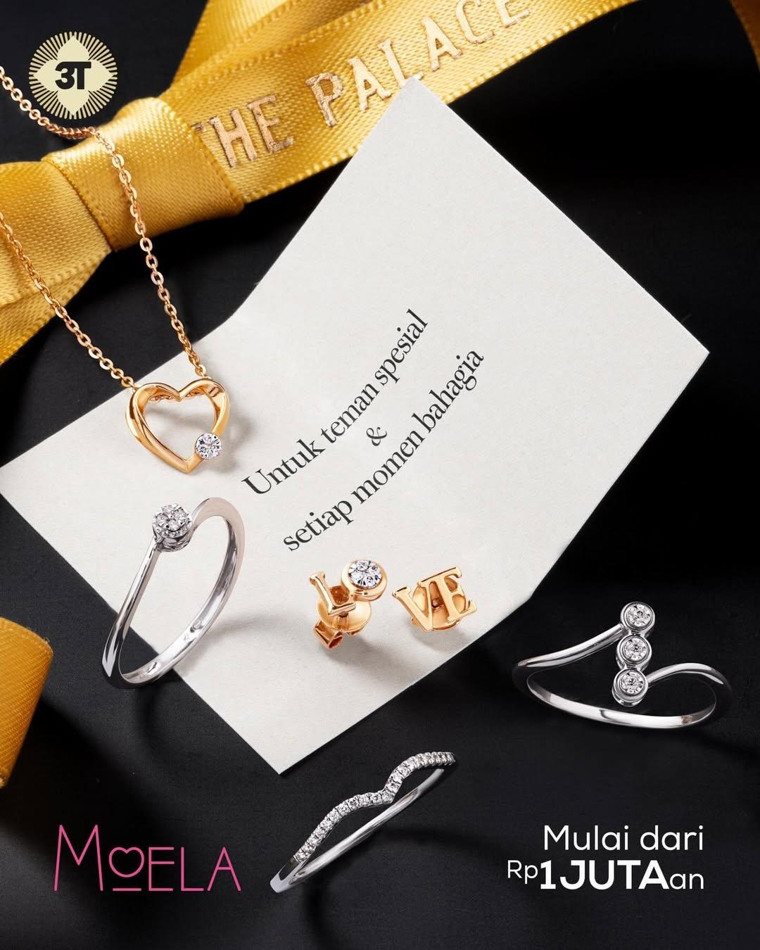 Koleksi perhiasan emas elegan MOELA untuk Penampilan Paripurna di Setiap Acara