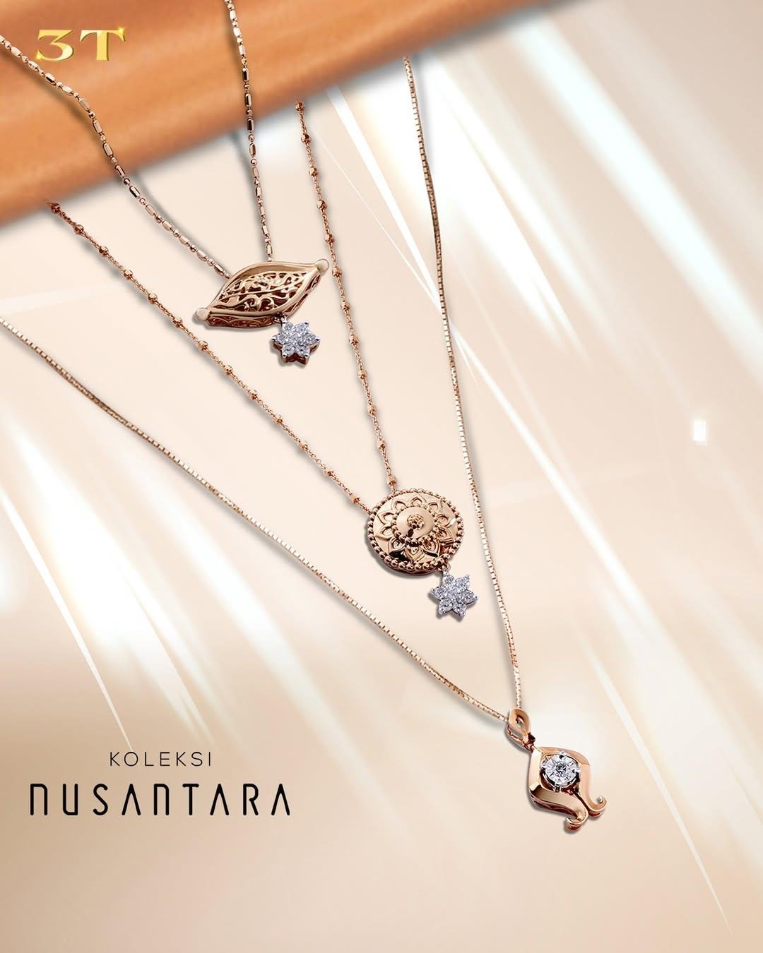 Mewahnya liontin emas Nusa, Anta dan Tara dari Nusantara Collection