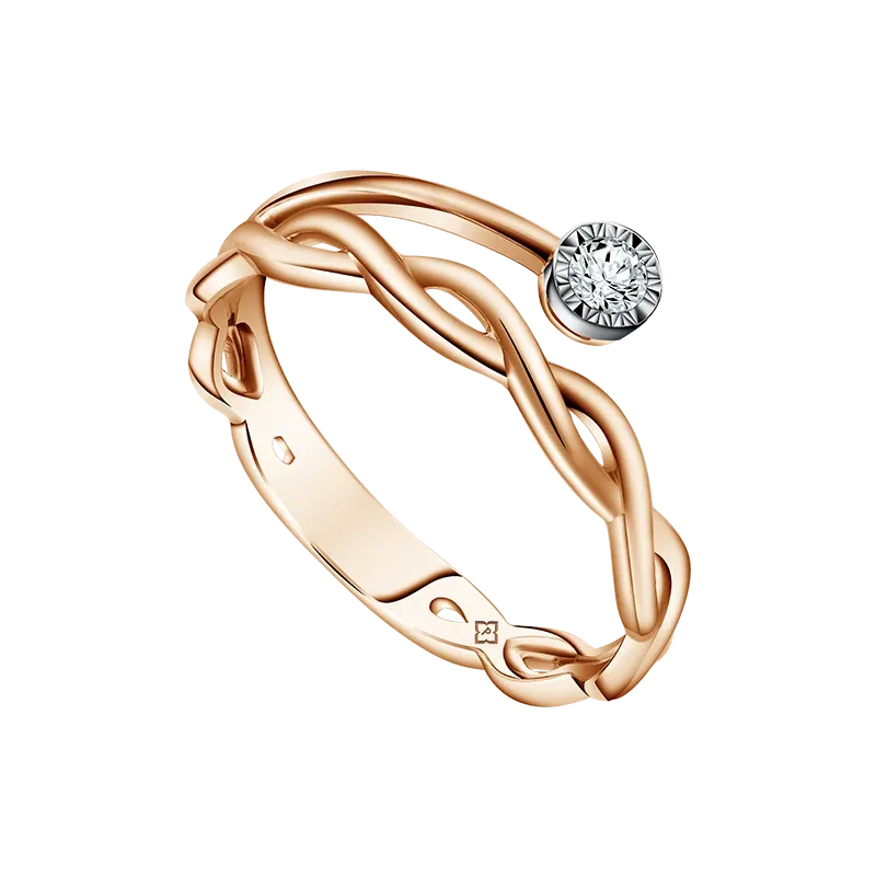 Cincin wanita Urva yang romantis