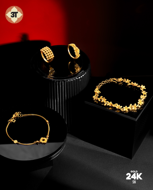 Hadiah Pernikahan untuk Teman dengan Set Perhiasan Emas 24K