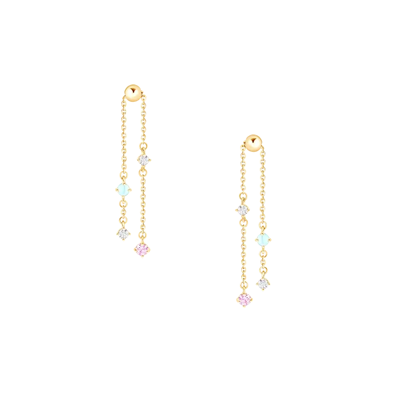 Anting Spectrum of Pink Beach Adjustable Drop