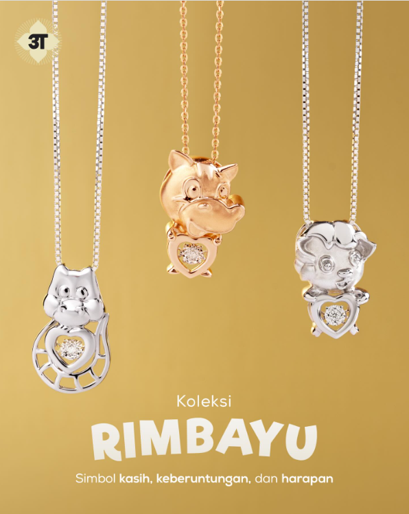 Simbol Kasih, Kemenangan, dan Harapan Rimbayu Collection dari Liontin Shio The Palace Jeweler
