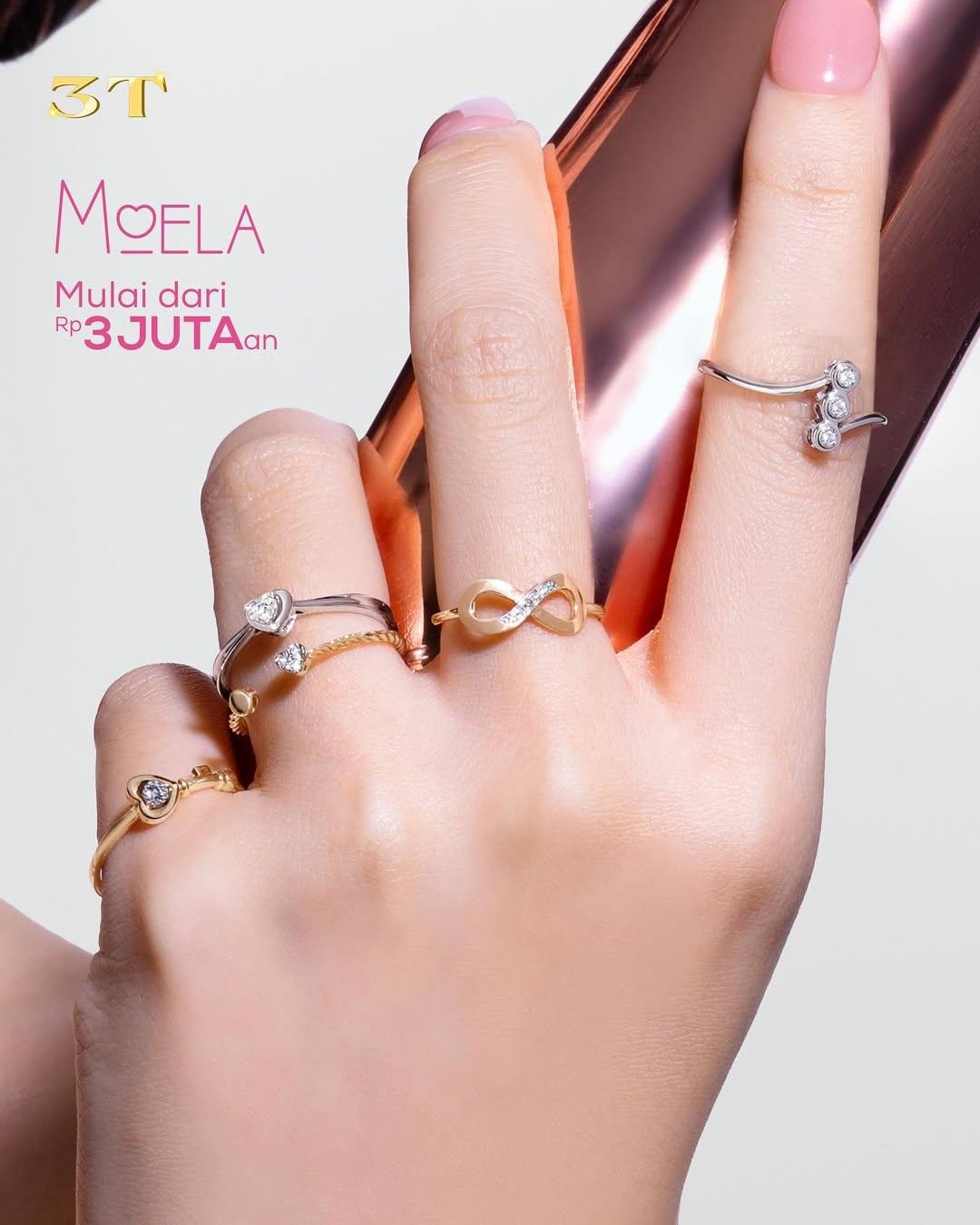 Tampil effortlessly stylish dengan cincin berlian terjangkau koleksi MOELA