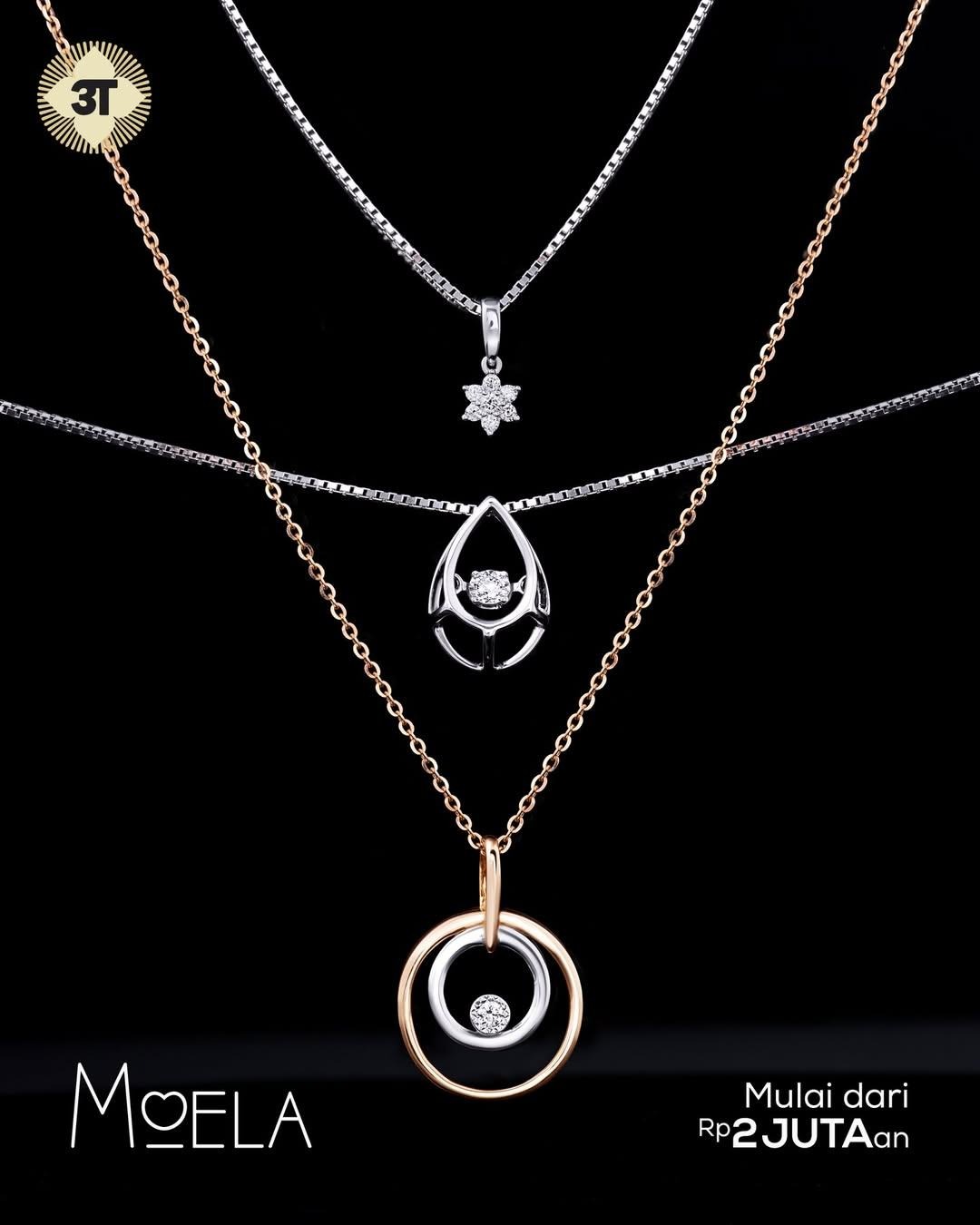 Koleksi MOELA Hadirkan Perhiasan Kalung Emas 1 Gram Elegan Bergaya Mature