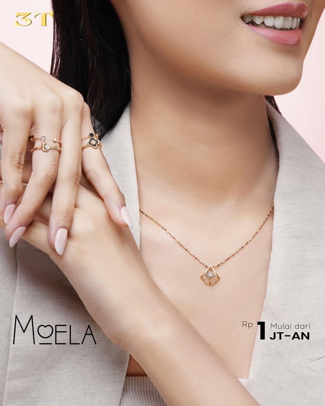 Moela, perhiasan emas berlian dengan harga therjangkau di The Palace