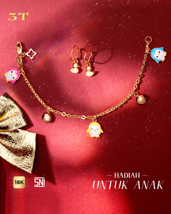Gelang Emas Rantai Hadiah untuk Anak