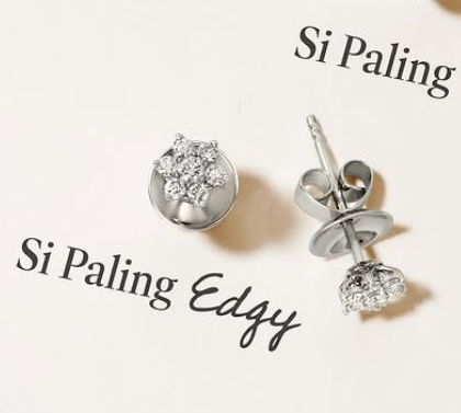 Anting Stud Floral untuk Pencinta Gaya Edgy