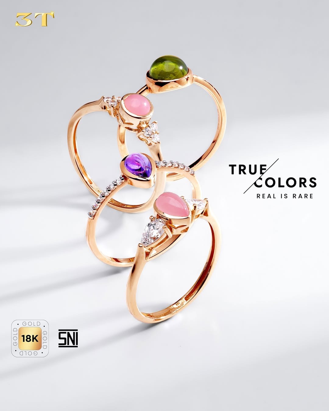 Cek, mana cincin permata dari koleksi True Colors yang sesuai bulan lahirmu!