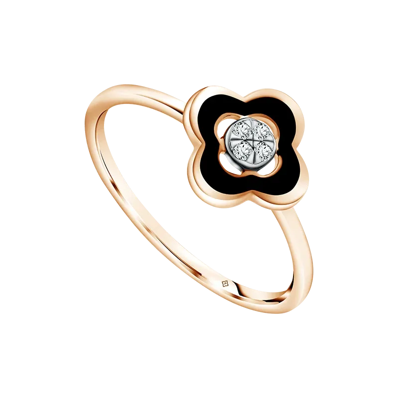 Cantiknya Cincin Moela Enamel Kembangmulia dengan Warna Rose Gold