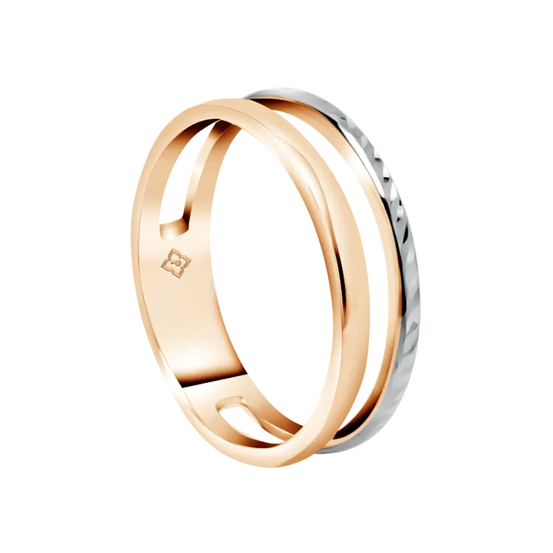 Cincin Rigel dari Rose Gold dan White Gold