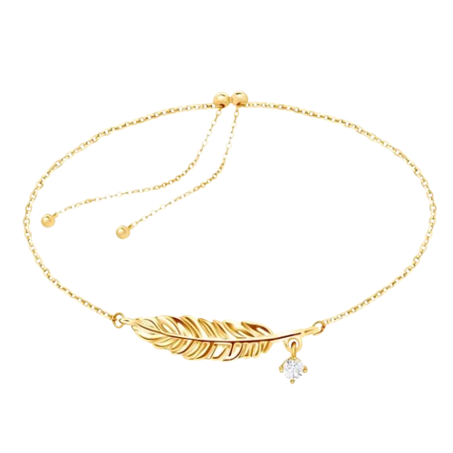 Pesona Gelang Love Letter Feather Terpancar dengan Anggun