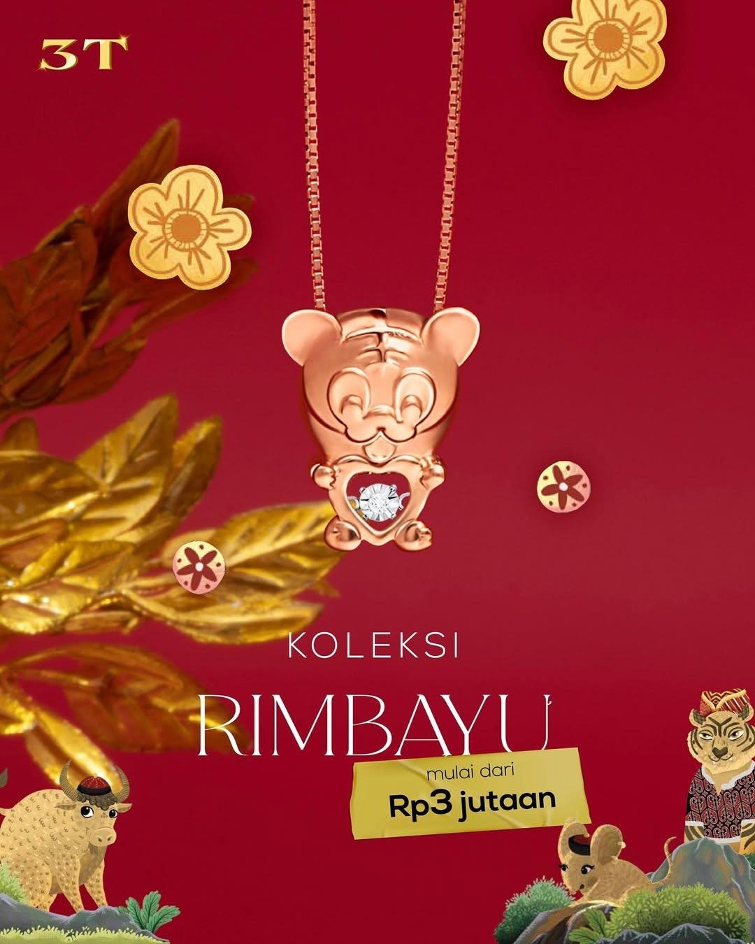 Kalung Emas Model Terbaru Rimbayu dengan Liontin Shio Bermakna