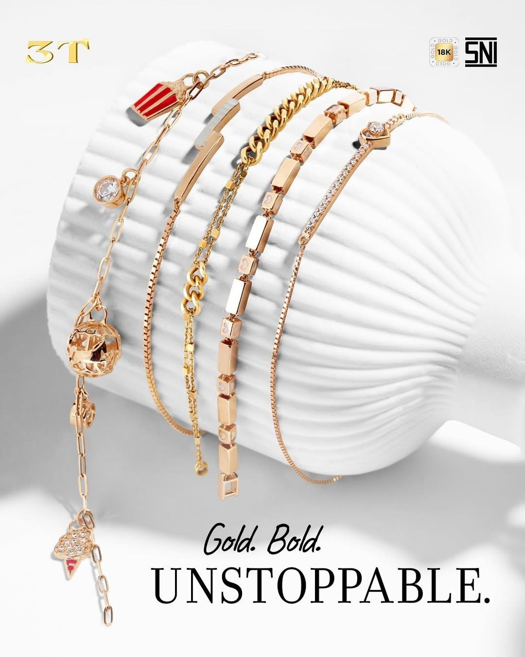 Be bold, be unstoppable you dengan koleksi bracelet The Palace Jeweler
