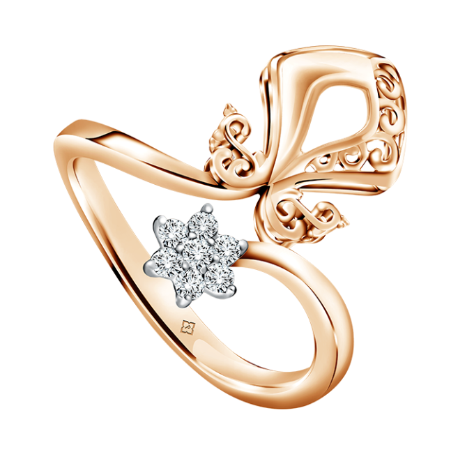 Simbol keindahan dengan 7 berlian Cincin Nusantara Anta Aster