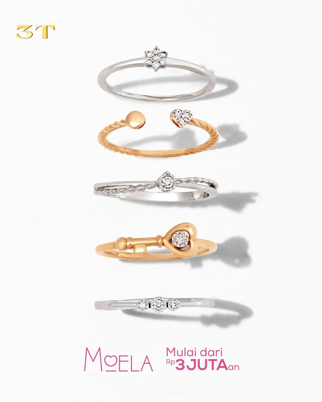 Tampilkan Pesonamu dengan Cincin Berlian The Palace Jeweler