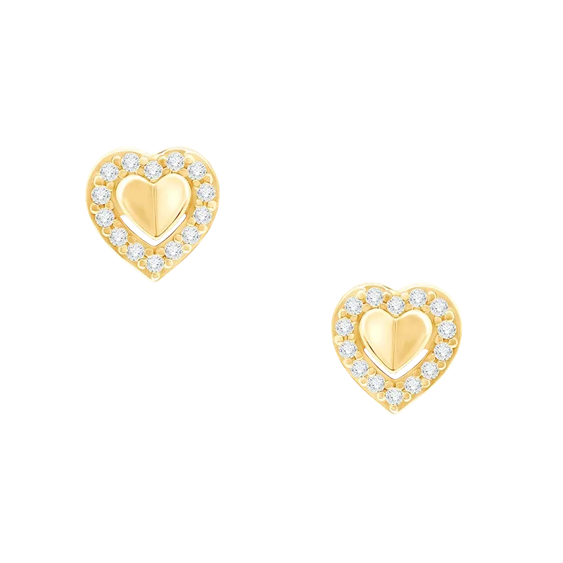Anting Daydream dari Yellow Gold Dipercantik Cubic Zirconia