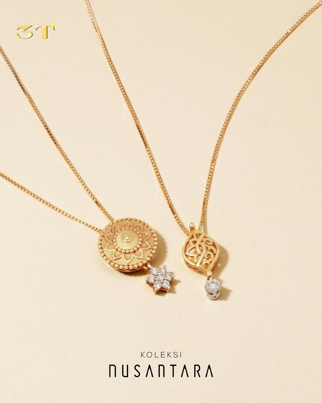 Desain mewah kalung emas dari koleksi Nusantara cocok untuk self-reward