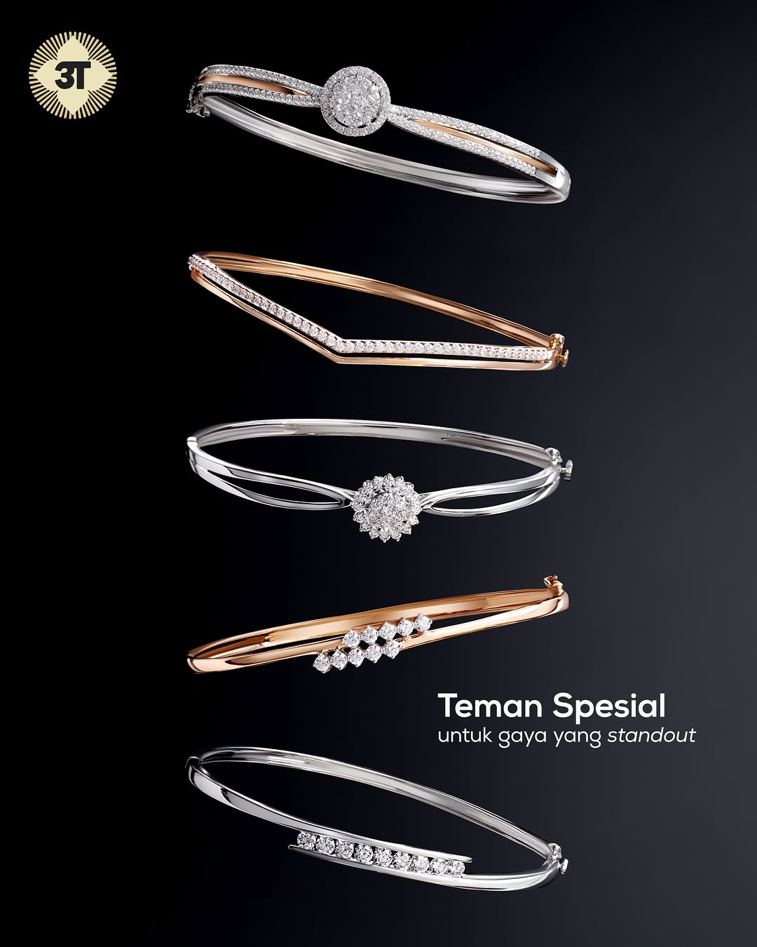 Teman Spesial Hadir dalam Desain Gelang Emas Modern