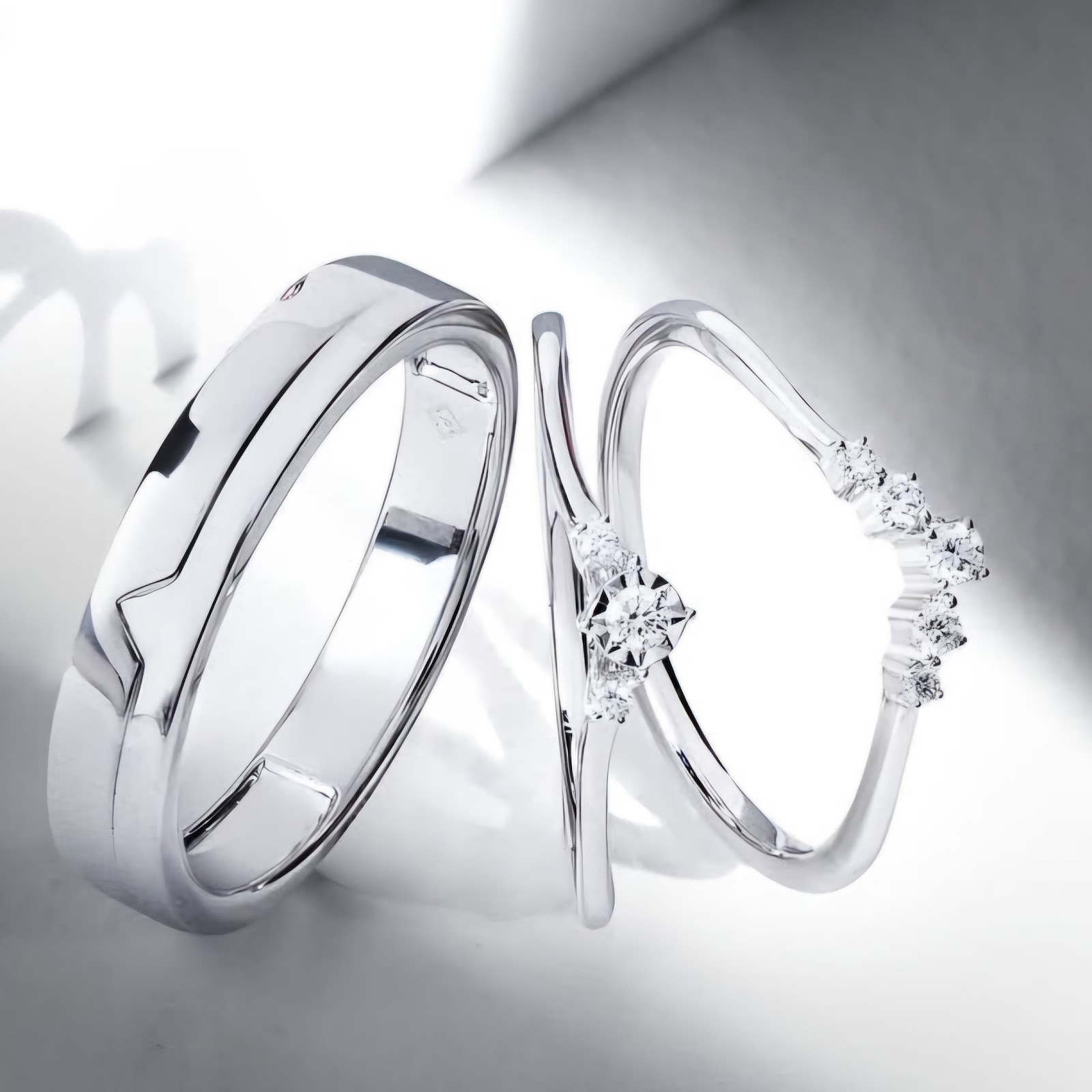Cincin Nikah Emas Putih Couple dari The Palace Jeweler