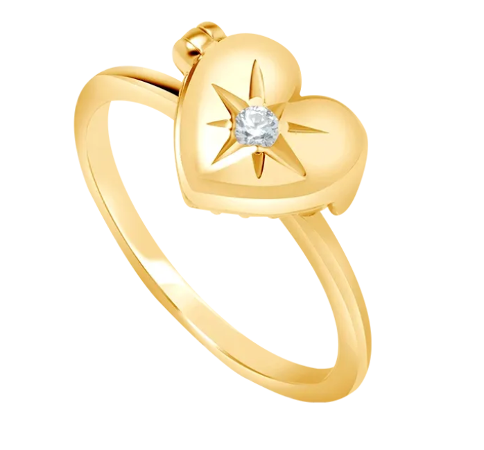 Sentuhan Romantis dalam Love Letter Locket Ring yang Timeless
