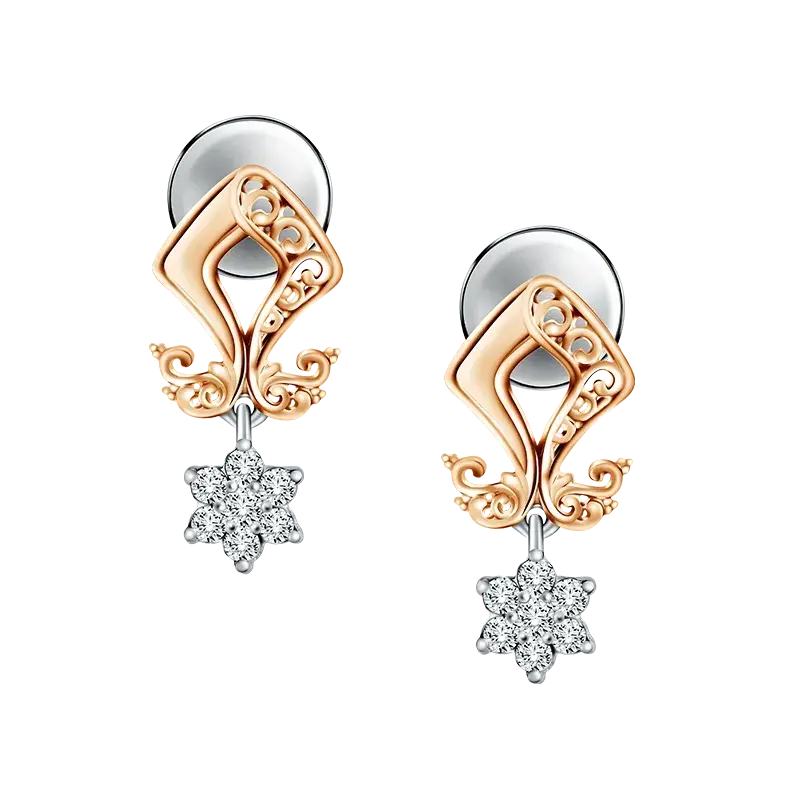 Anta Filigra, Anting Emas Rose Gold dengan Detail Menawan