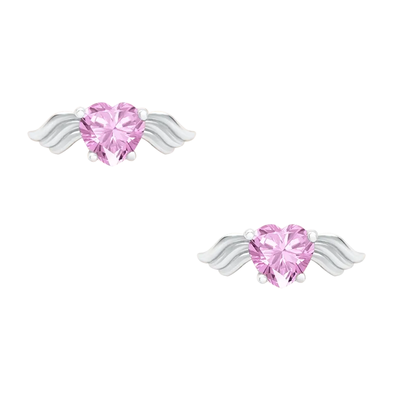 Blush Earrings dengan look yang playful