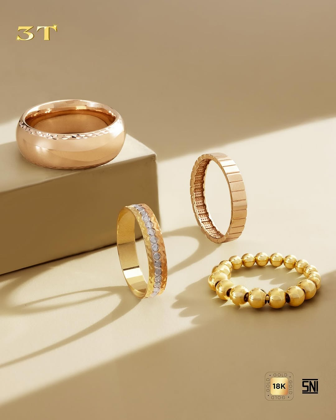 Koleksi Cincin Emas Elegan dari The Palace Jeweler untuk Daily Wear